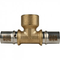 Тройник переходник STOUT с внутренней резьбой прессовой 20x3/4"x20 SFP-0007-003420