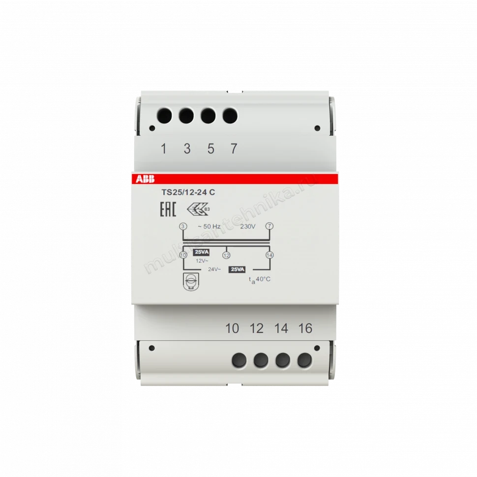 Трансформатор безопасности ABB разделительный TS25/12-24C 2CSM251043R0811