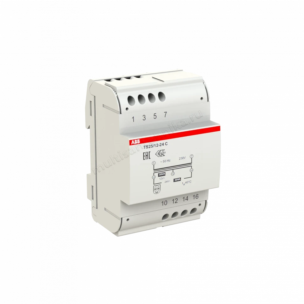 Трансформатор безопасности ABB разделительный TS25/12-24C 2CSM251043R0811