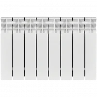 Биметаллический радиатор STOUT Titan 350 8 секции боковое подключение SRB-3310-035008