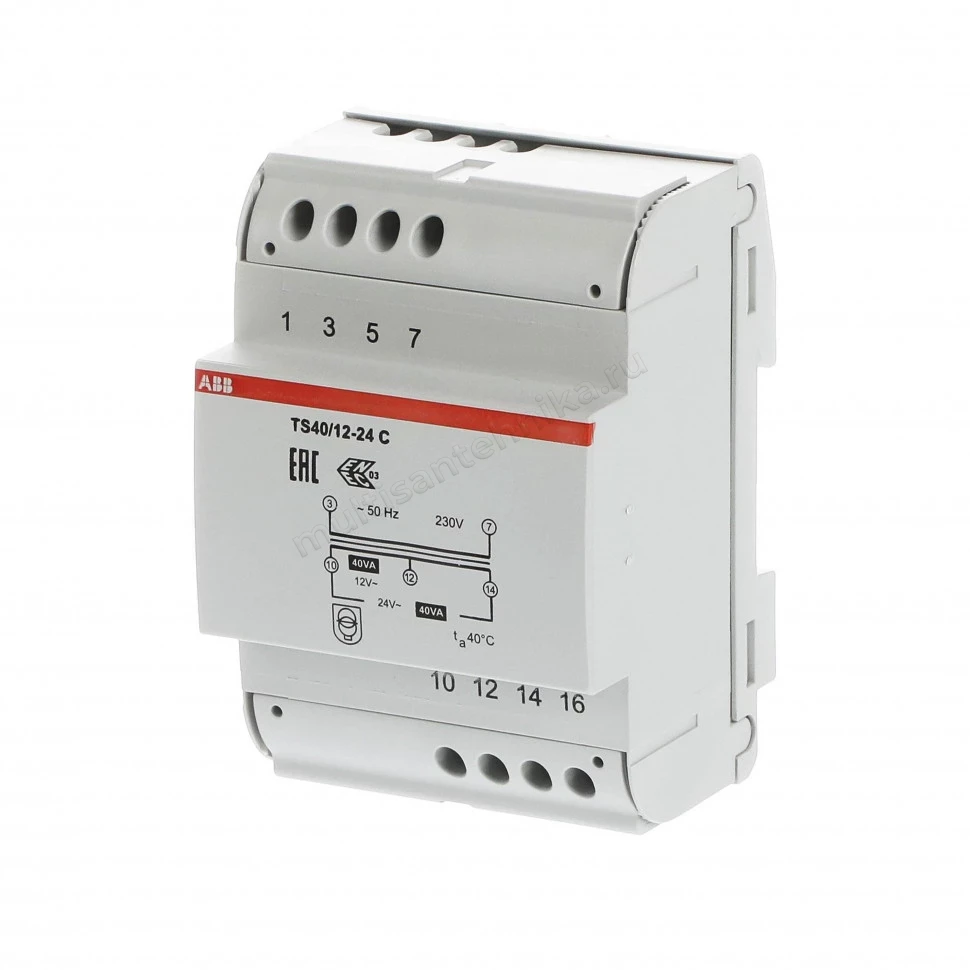 Трансформатор безопасности ABB разделительный TS40/12-24C 2CSM401043R0811