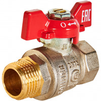 Кран Rommer шаровой 1/2" ВР/НР RBV-0004-2210215