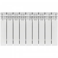 Биметаллический радиатор STOUT Titan 350 9 секции боковое подключение SRB-3310-035009