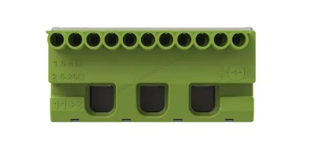 Клеммник ABB самозажимной PE 11x4 + 3x25 мм ZK113G 1SPE007715F9714
