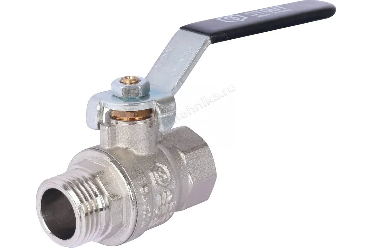 Кран Stout шаровой стандатнопроходной рычаг 1/2" SVB-0013-000015