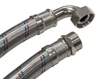 Угловая гибкая подводка ГИГАНТ 1" 80 см гайка/штуцер