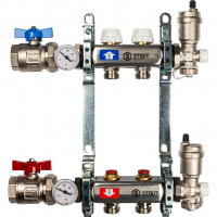 Коллектор STOUT из нержавеющей стали в сборе без расходомеров 2 вых. SMS 0912 000002