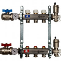 Коллектор STOUT из нержавеющей стали в сборе без расходомеров 3 вых. SMS 0912 000003