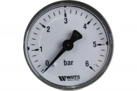 Манометр Watts 1/4" аксиальный 50мм (0-6 бар) F+R200 (MDR) 50 10008092