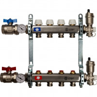 Коллектор STOUT из нержавеющей стали в сборе без расходомеров 4 вых. SMS 0912 000004