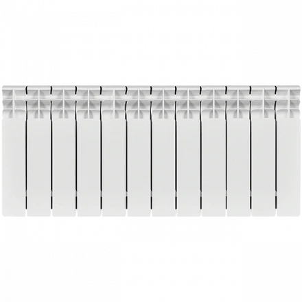 Биметаллический радиатор STOUT Titan 350 12 секции боковое подключение SRB-3310-035012