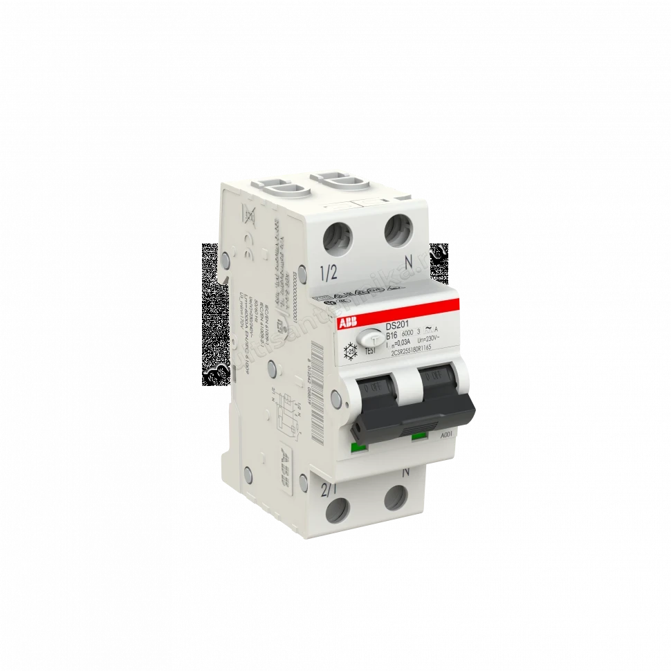 Автоматический выключатель дифференциального тока ABB DSH201 B16 A30 2CSR255170R1165