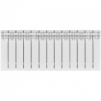 Биметаллический радиатор STOUT Titan 350 13 секции боковое подключение SRB-3310-035013