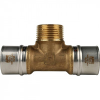 Тройник переходник STOUT с наружной резьбой прессовой 32x1"x32 SFP-0008-320132