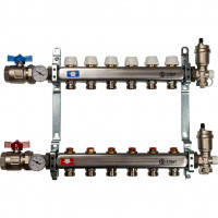 Коллектор STOUT из нержавеющей стали в сборе без расходомеров 6 вых. SMS 0912 000006