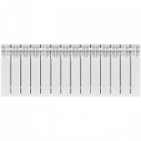 Биметаллический радиатор STOUT Titan 350 14 секции боковое подключение SRB-3310-035014