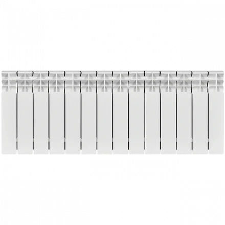 Биметаллический радиатор STOUT Titan 350 14 секции боковое подключение SRB-3310-035014