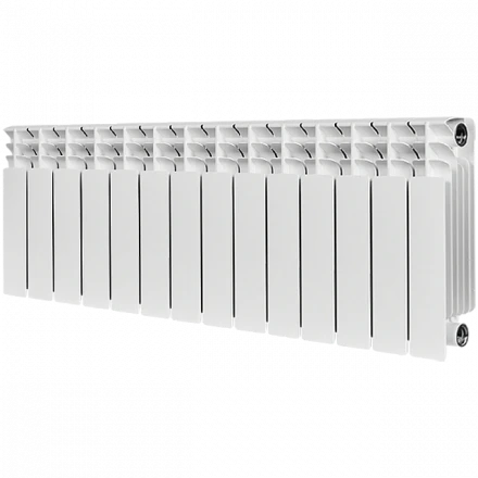 Биметаллический радиатор STOUT Titan 350 14 секции боковое подключение SRB-3310-035014