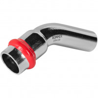 Угольник Rommer однораструбный 45 ° ВПр-НПр 15 RSS-1004-000015
