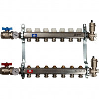 Коллектор STOUT из нержавеющей стали в сборе без расходомеров 8 вых. SMS 0912 000008