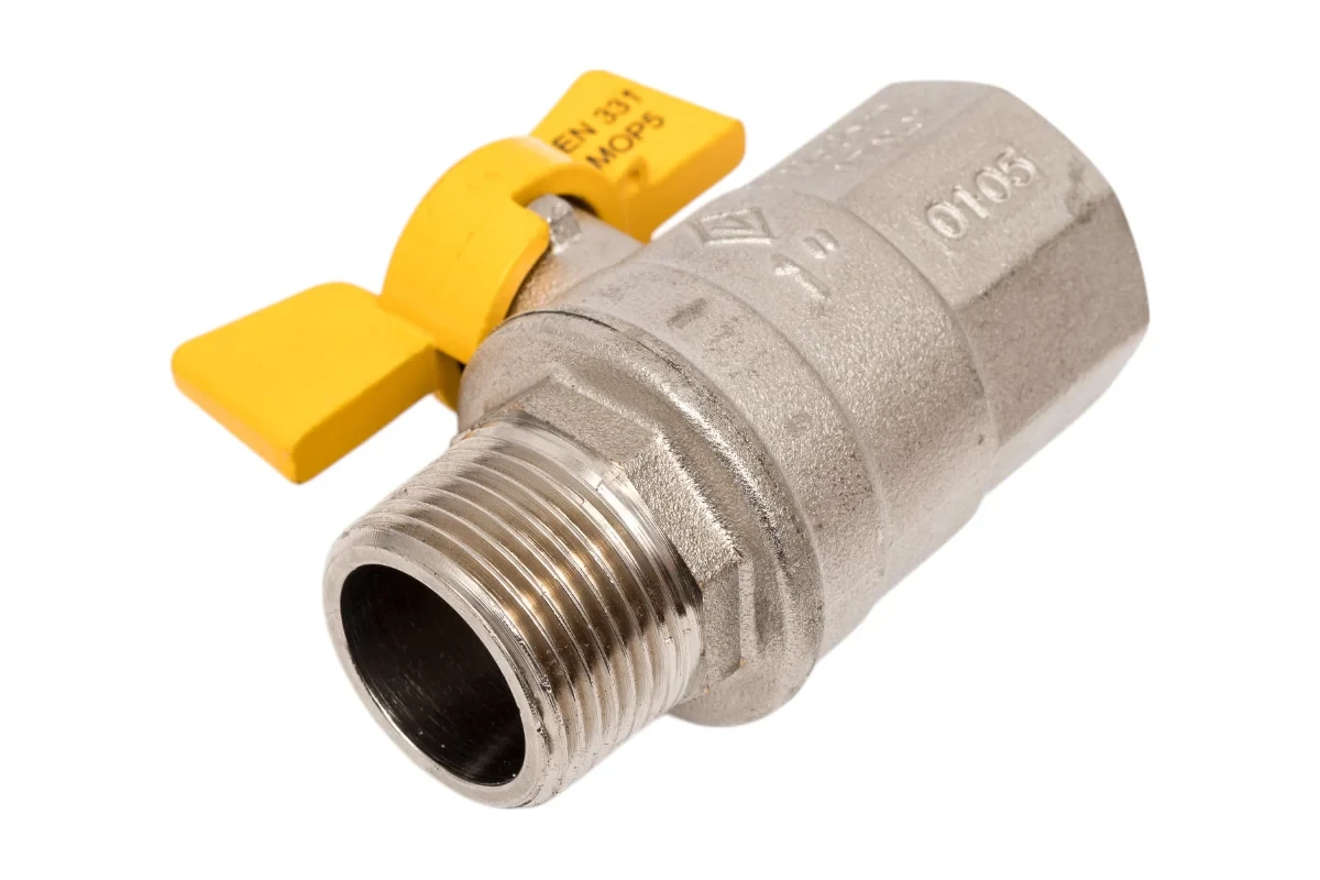 Кран шаровой для газа Bugatti EN331 Rp1"x R1" DN25 MOP5 457 04570041