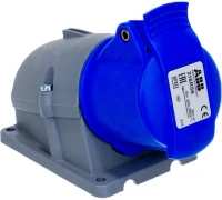 Розетка ABB для монтажа на поверхность 216RS6,16A,2P+Е 2CMA193098R1000
