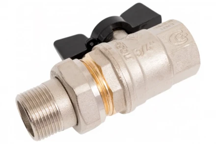 Кран Американка Bugatti Н/В Ду-20 /3/4" Бабочка черная OREGON 03220075 03220032