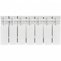 Биметаллический радиатор STOUT Titan 200 7 секции боковое подключение SRB-3310-020007