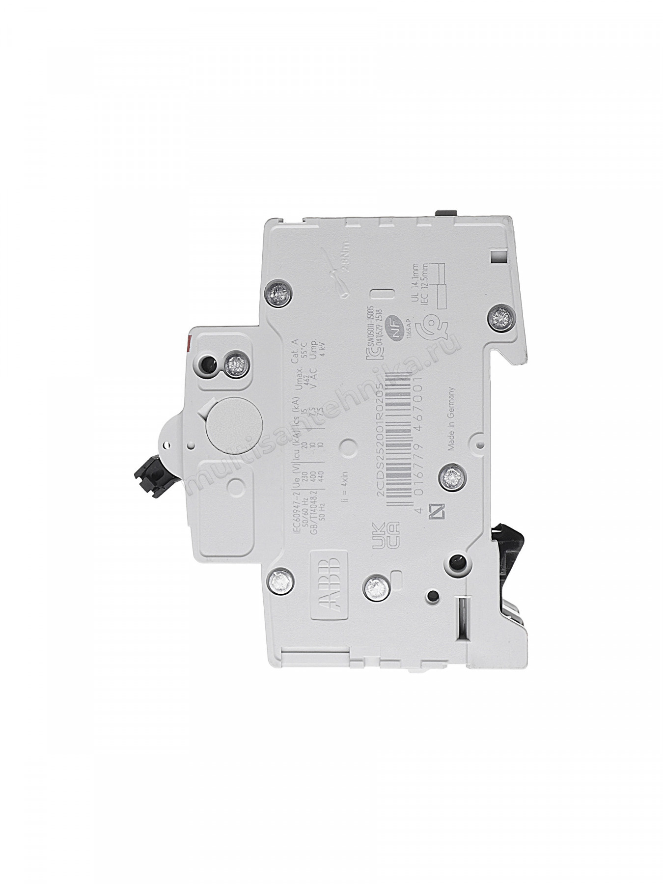 Автоматический выключатель ABB 2-полюсный S202 B20 2CDS252001R0205