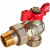 Кран Rommer шаровой 1" угловой с американкой ВР/НР RBV-0006-2610225