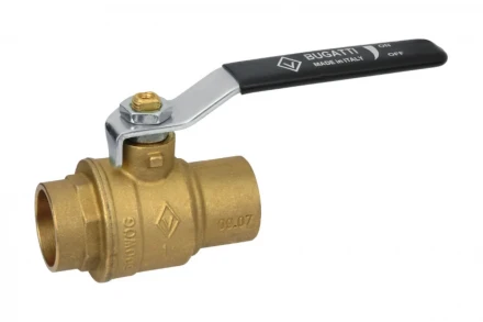 Кран шаровой Bugatti под пайку, ф22 DN20 PN40 216 02160025