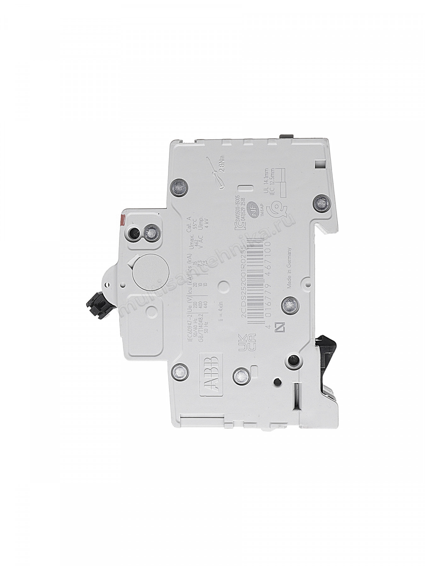 Автоматический выключатель ABB 2-полюсный S202 B25 2CDS252001R0255