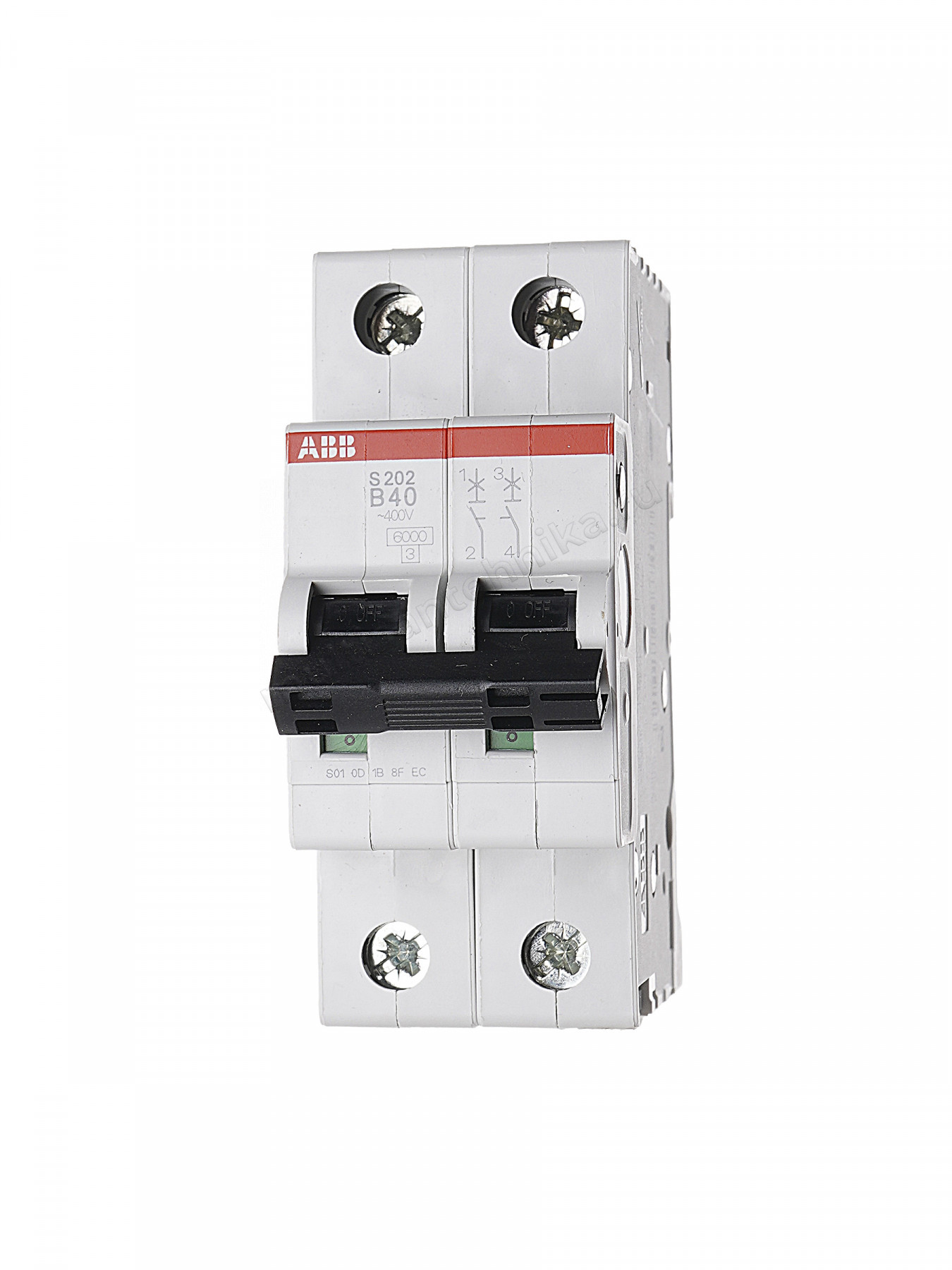 Автоматический выключатель ABB 2-полюсный S202 B40 2CDS252001R0405