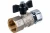 Кран Stout шаровой с накидной гайкой с прокладкой FASIT бабочка 3/4" SVB-0009-000020