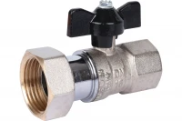 Кран Stout шаровой с накидной гайкой с прокладкой FASIT бабочка 3/4"x1" SVB-0009-002025