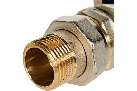 Кран шаровой BUGATTI Oregon 03200034 с полусгоном (ручка-рычаг алюминий) вн RG008UKM3828GI