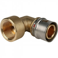 Угольник переходник STOUT 90° прессовой с внутренней резьбой 1"x32 SFP-0010-000132