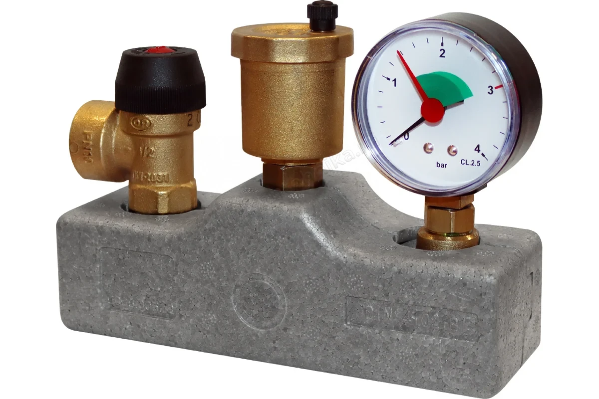 Группа безопасности котла Stout в теплоизоляции SVS-0040-055032