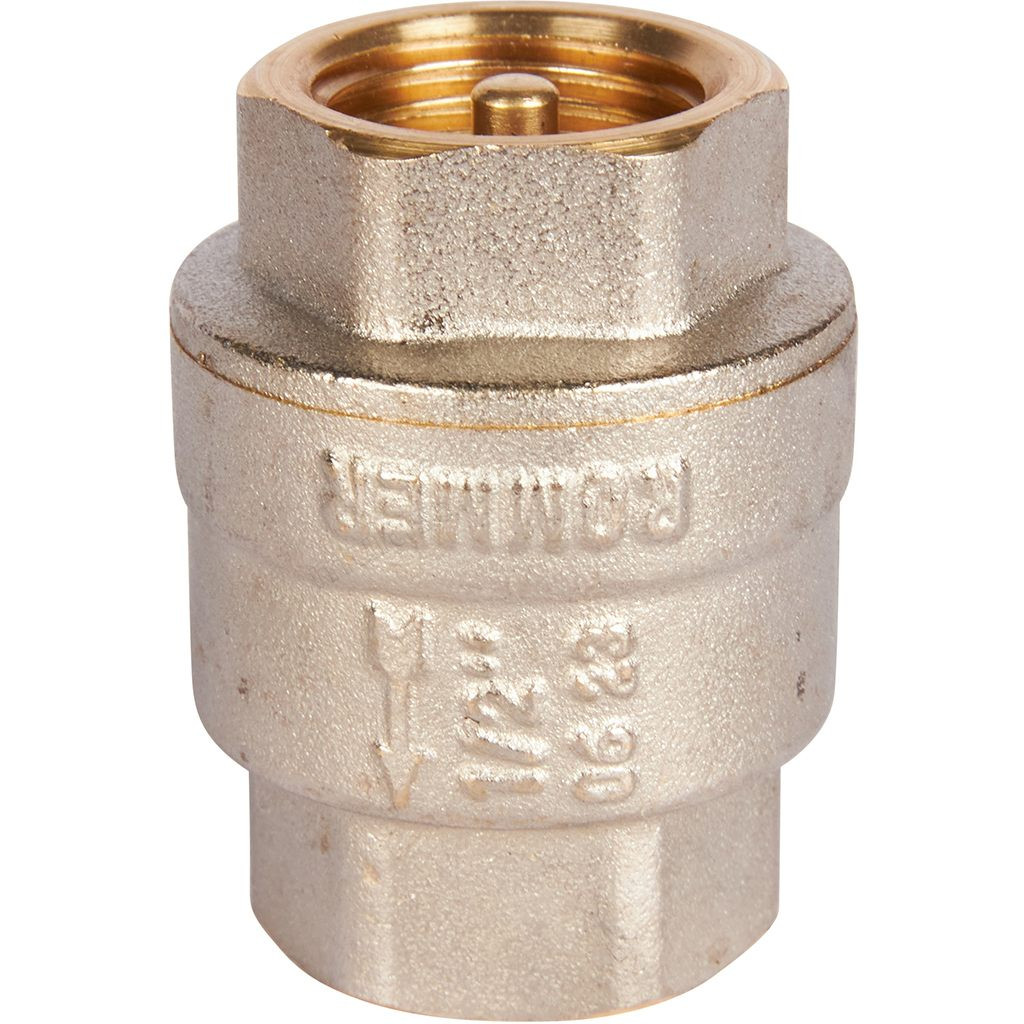 Клапан Rommer обратный пружинный муфтовый с металлическим седлом 1/2" RVC-0001-000015