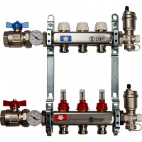 Коллектор STOUT из нержавеющей стали в сборе с расходомерами 3 вых. SMS 0907 000003