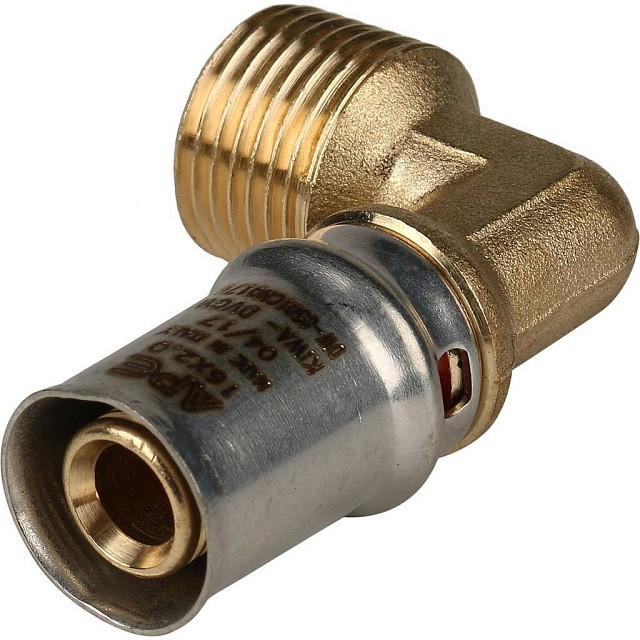 Угольник переходник STOUT 90° прессовой с наружной резьбой 1/2"x16 SFP-0011-001216