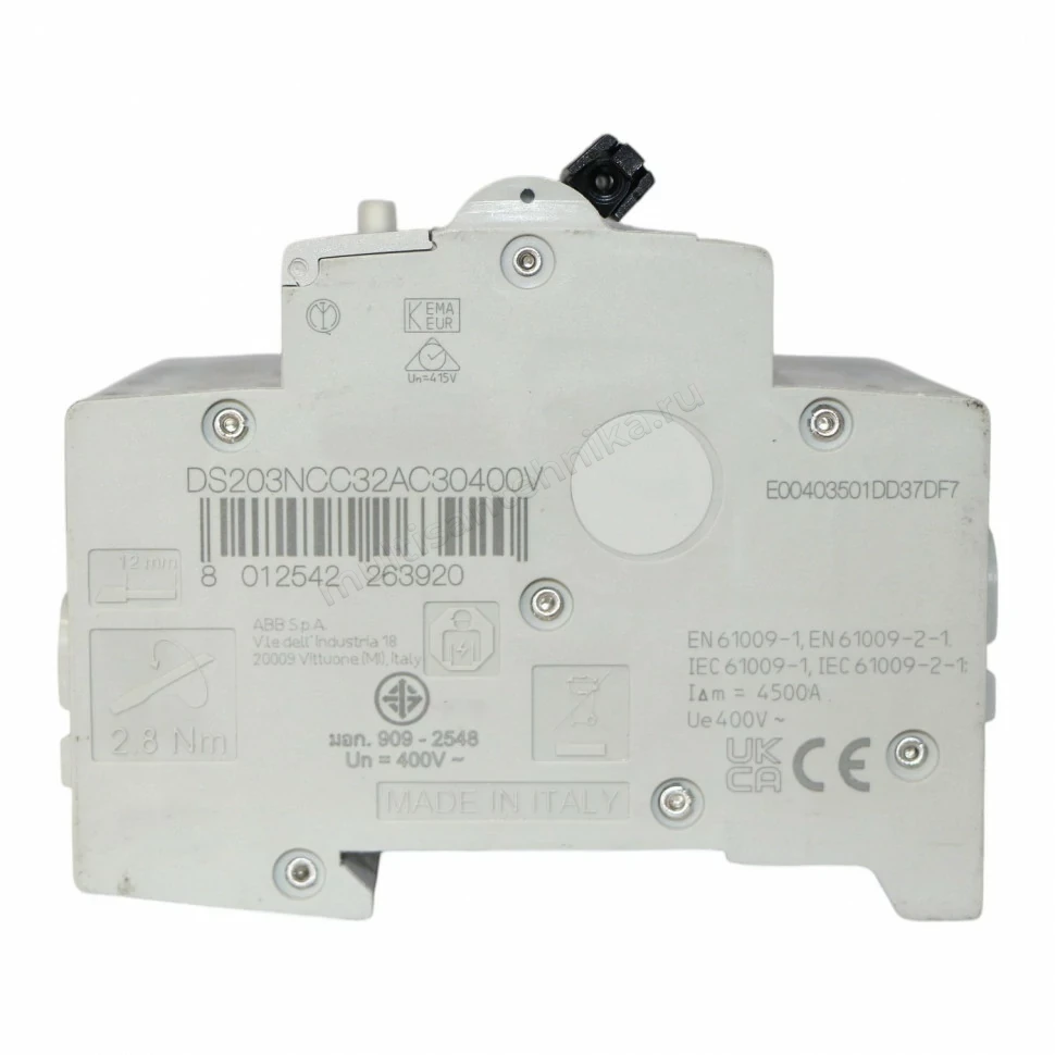 Автоматический выключатель дифференциального тока ABB DS203NC С32 AC30 2CSR256040R1324