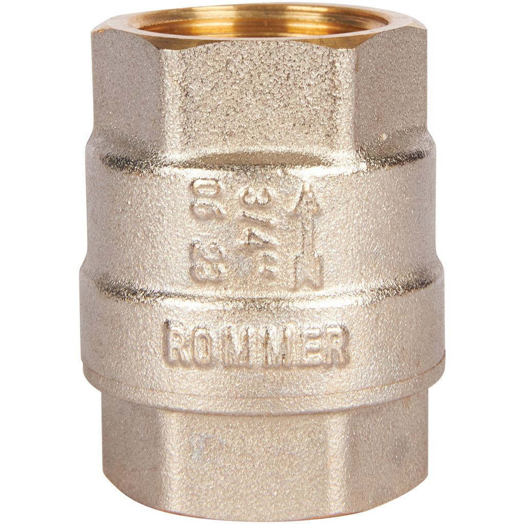 Клапан Rommer обратный пружинный муфтовый с металлическим седлом 3/4" RVC-0001-000020