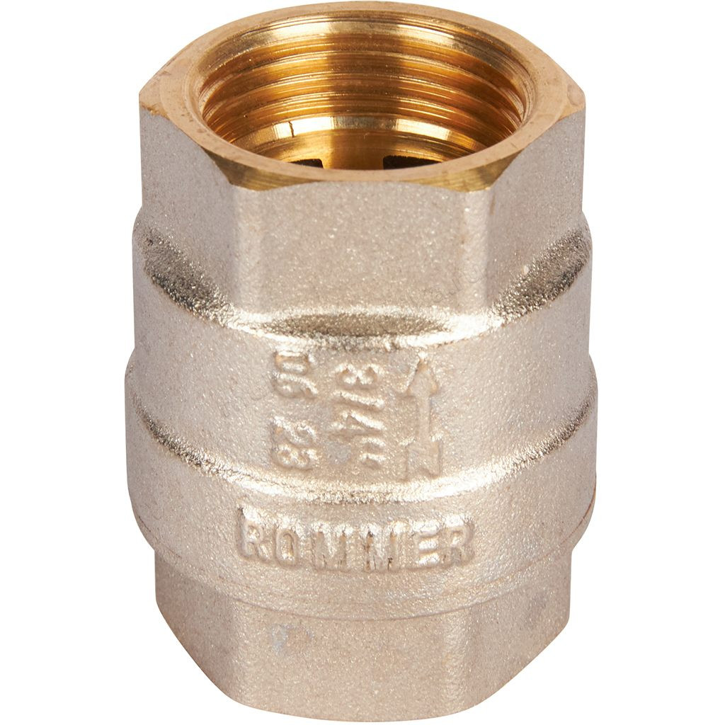 Клапан Rommer обратный пружинный муфтовый с металлическим седлом 3/4" RVC-0001-000020