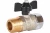 Кран Stout шаровой с накидной гайкой с прокладкой FASIT бабочка 3/4" SVB-1009-000020
