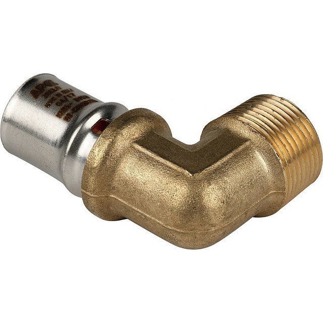 Угольник переходник STOUT 90° прессовой с наружной резьбой 3/4"x20 SFP-0011-003420