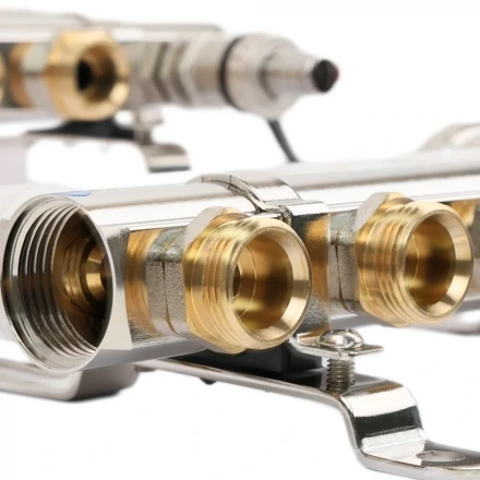 Коллекторная группа TIM со встр. расходомерами латунь 1"х3/4" 4 вых. KC004 вид 6