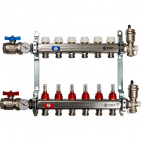 Коллектор STOUT из нержавеющей стали в сборе с расходомерами 6 вых. SMS 0907 000006