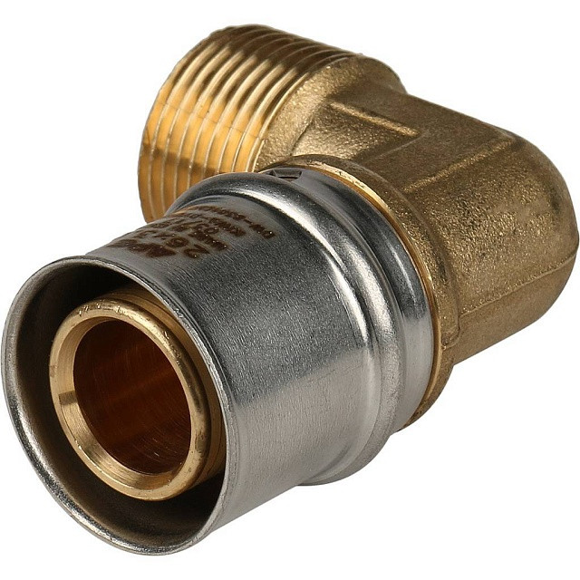 Угольник переходник STOUT 90° прессовой с наружной резьбой 3/4"x26 SFP-0011-003426