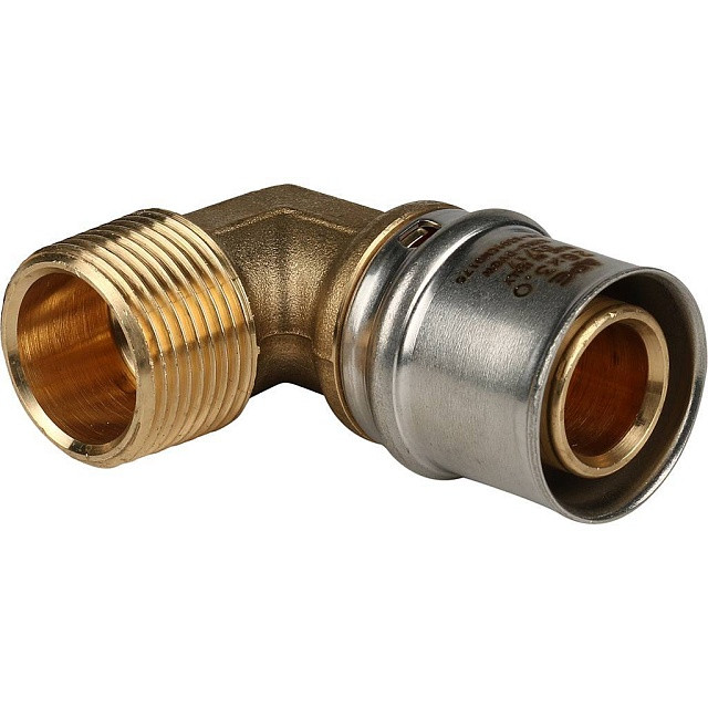 Угольник переходник STOUT 90° прессовой с наружной резьбой 3/4"x26 SFP-0011-003426